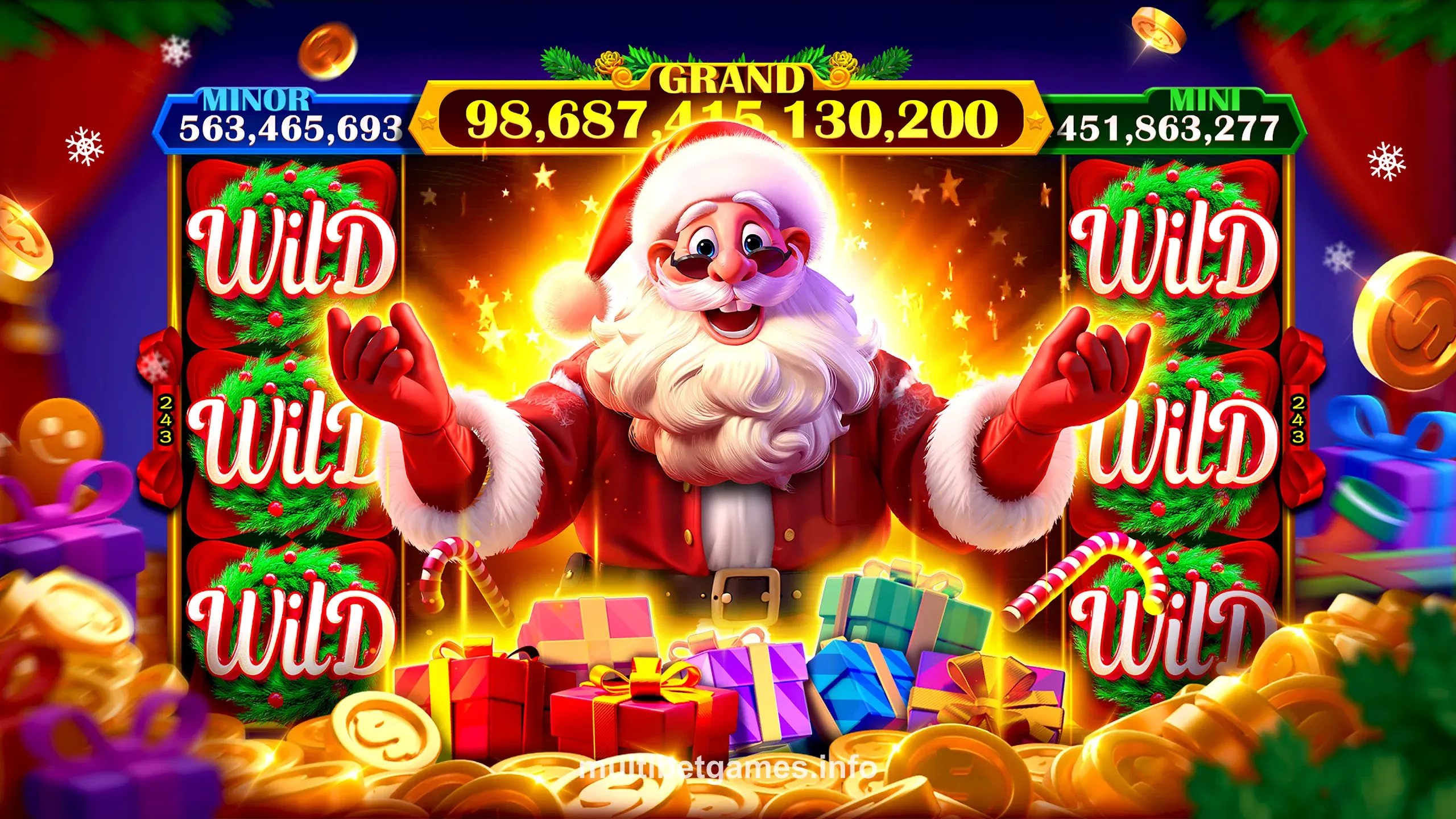 Interface de jogos de slot no Multibet